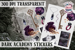 Gothic sticker sheet Magic Scrapbook PNG Spells Witch Product Image 1