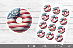 Independence Day Stickers PNG,  Patriotic Stickers Product Image 1