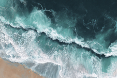 Turquoise Ocean Waves Background Product Image 1