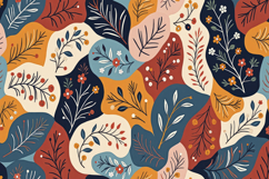 Colorful Floral Pattern Background Product Image 1