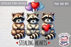 Valentine Love Animals Cute Quote Sublimation Design PNG Product Image 1
