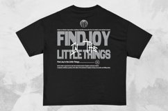 Find Joy in the Little Things Streetwear Typography T-shirt Product Image 1