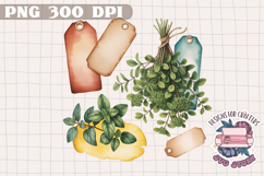 Sicilian Summer Market Clipart PNG Sublimation Fruit Lemon Product Image 1