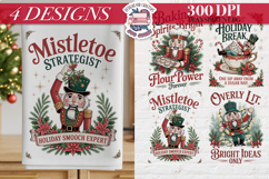 Christmas Vintage Nutcracker Clipart Sublimation 4 PNG Product Image 1