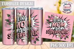 Mother&#039;s Day Tumbler WRAP Vintage Quote Flowers Sublimation Product Image 1