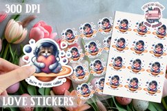 Love sticker Sheet Valentine Day Lovers Cute PNG Spice Product Image 1