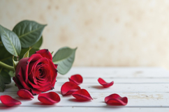 Red Rose Background Wallpaper Product Image 1