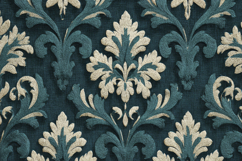 Boutique Archive Damask Teal Background Wallpaper Product Image 1