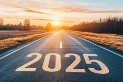 2025 Written on Empty Road Background Wallpaper Product Image 1