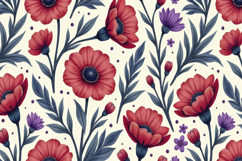 Flowers Pattern Background Wallpaper Product Image 1