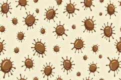 Brown Chocolate Splatters and Drips Background Wallpaper Product Image 1
