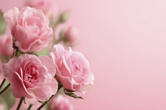 Pink Rose Wth Pink Background Wallpaper Product Image 1