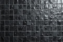 Black Mosaic Tiles Texture Background Wallpaper Product Image 1