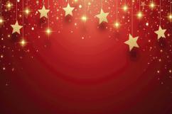 Golden Stars with Red Background Wallpaper Product Image 1