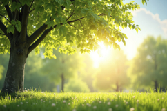 Sunny Garden Background Wallpaper Product Image 1