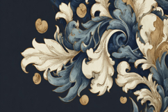 Rococo Pattern Background Wallpaper Product Image 1