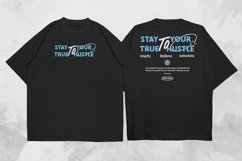 Stay True to Your Hustle Streetwear Typographic T-shirt Product Image 1