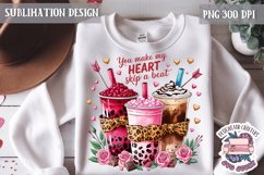 Valentine Quote Symbol Love Sublimation Design PNG Heart Product Image 1