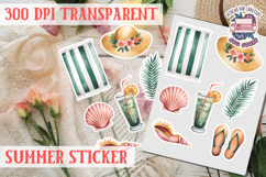 Summer sticker Cute flowers Love Picnic Beach Spring Product Image 1