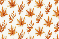 Autumn Leaves Pattern Background Product Image 1