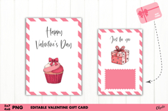 Valentine Gift Card Printable PNG Product Image 1