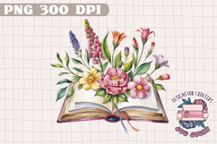 Sweet pea and wildflower Floral Clipart Sublimation Design Product Image 1