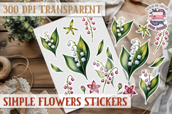 Summer Flowers sticker Scrapbook PNG Botanical Beach Product Image 1