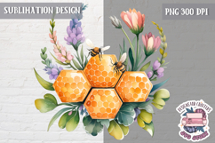 Spring Bee cute Sublimation Love Yellow Easter Honey Product Image 1