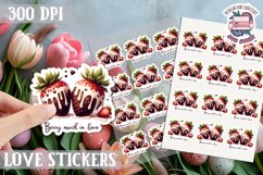 Love sticker Sheet Valentine Day Lovers Funny Sweets PNG Product Image 1