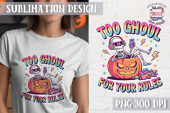 Halloween Skeleton Clipart PNG Sublimation Colored Sarcastic Product Image 1