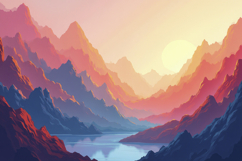 Mountain Painting Background Product Image 1