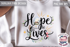 Easter Sublimation Quote Design PNG Religious Jesus Product Image 1