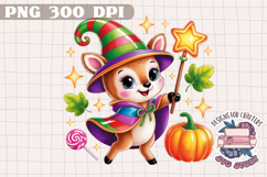 Cute Halloween Animal Autumn Sublimation design Fall KIds Product Image 1
