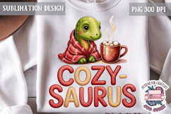 Christmas Dinosaur Funny Quote Sublimation design Tshirt Product Image 1