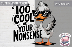 Sarcastic Quote Animal Sublimation Design PNG Fun Product Image 1