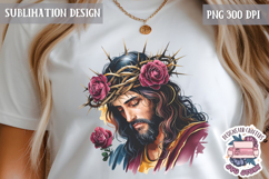 Easter Sublimation Quote Design PNG Religious Jesus Product Image 1