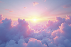 Cute Pink Clouds background Product Image 1