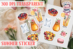 Summer sticker Cute flowers Love Picnic Beach Spring Product Image 1