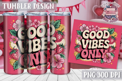 Sublimation Tumbler WRAP Vintage Quote Flowers Motivational Product Image 1