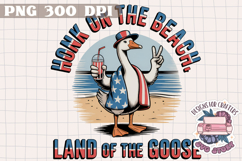 Retro Goose 4th of July PNG Sublimation - Independence Day Product Image 1