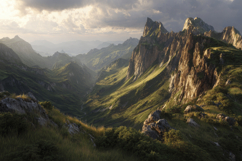 Majestic Mountain Landscape Background Product Image 1