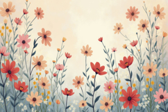Floral Field background Product Image 1