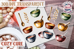 Cozy Core sheet Scrapbook PNG Love Aesthetic Warm Minimalism Product Image 1