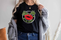 Kiss Me I’m Irish St. Patrick&#039;s Day T-shirt Design Product Image 1