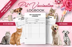 Pet Vaccination Logbook KDP Interior Product Image 1
