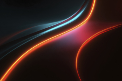 Neon Lights Waves Background Wallpaper Product Image 1