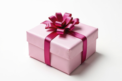 Pink Gift Box with White Background Wallpaper Product Image 1