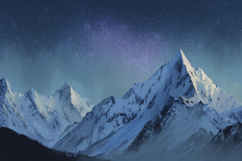 Snow Covered Peaks Background Wallpaper Product Image 1