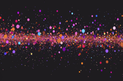 Multicolored Glowing Sphere Particles Background Wallpaper Product Image 1