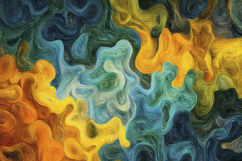 Yellow and Blue Waves Background Wallpaper Product Image 1